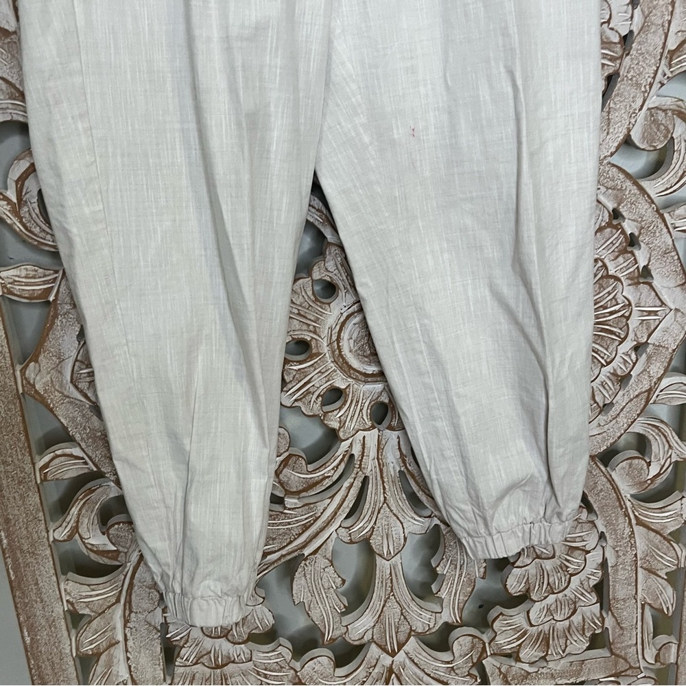 Lot of 3 Linen Drawstring Pants Sz M-L Caslon, Loft, Charter Club - Picture 2 of 10